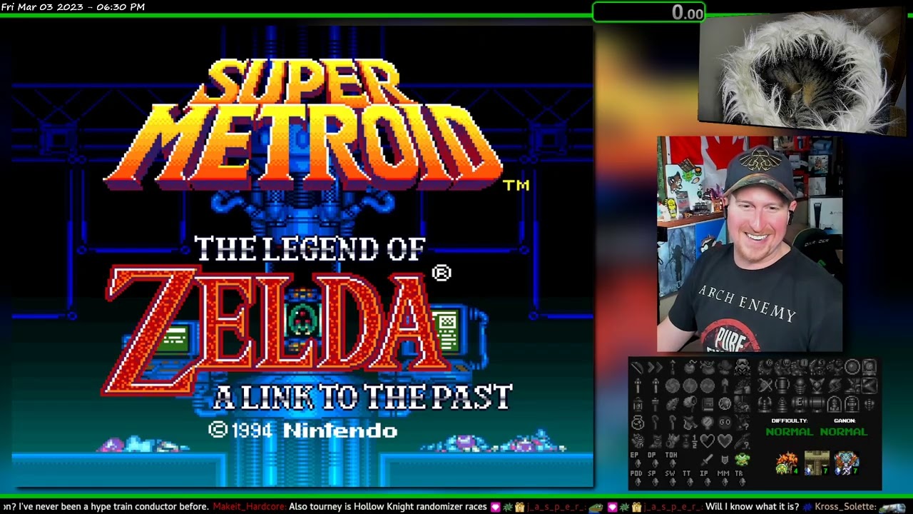 Past Broadcast 3/3/2023: 🍁 SMZ3 RANDO ~ SWIGS/HOOTS FOR GOOD ITEMS ~ A SAFE SPACE TO GET REKT 🍁