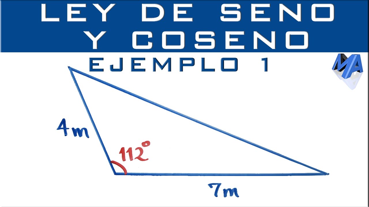 Ley de Seno y Coseno | Ejemplo 1 | Solucionar el triángulo