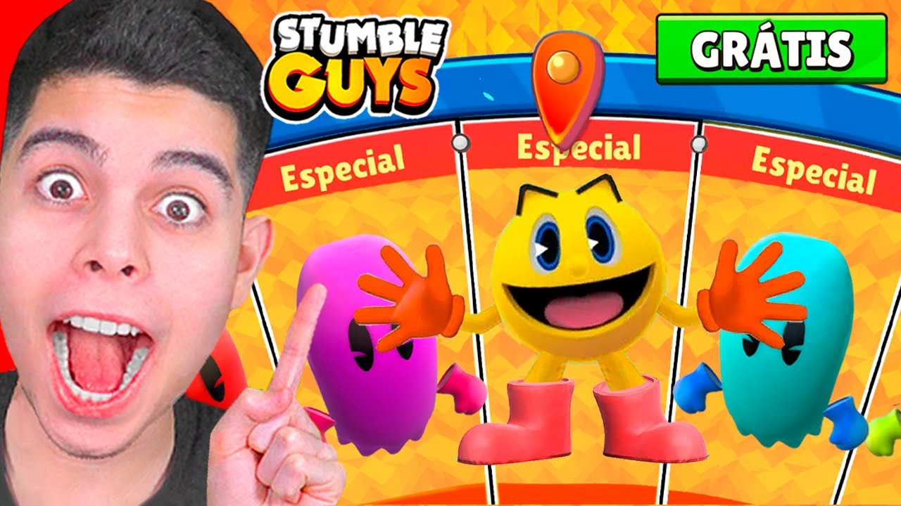 NOVA UPDATE DE PAC-MAN NO STUMBLE GUYS!
