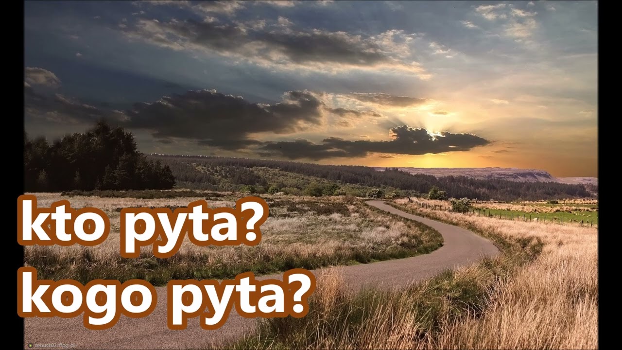 kto pyta? kogo pyta?