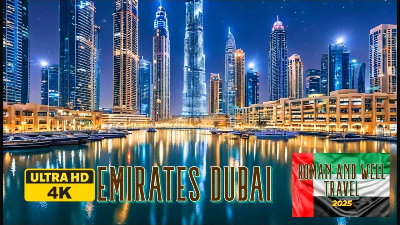 DUBAI 4K Walk | UAE Marina Promenade Tour & City Views 🇦🇪 🌆