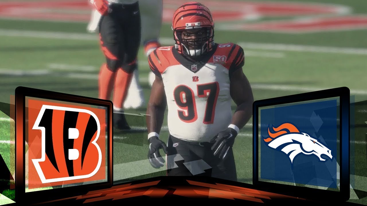 Madden NFL 18 Cincinnati Bengals Franchise- Year 1 Week 11 at Denver Broncos