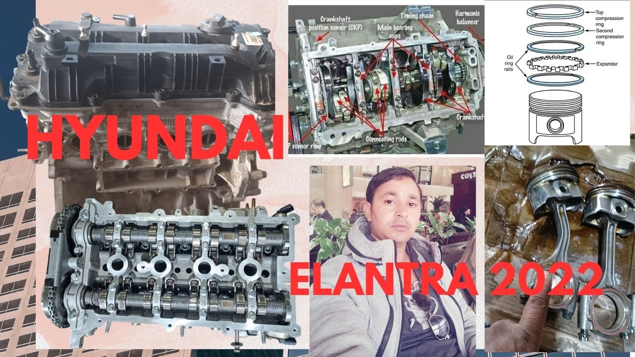 Hyundai Elantra 2022 Engine overall 💯 हुंडई इंजन बनाने का तरीका #engine#engine  repairing#timing
