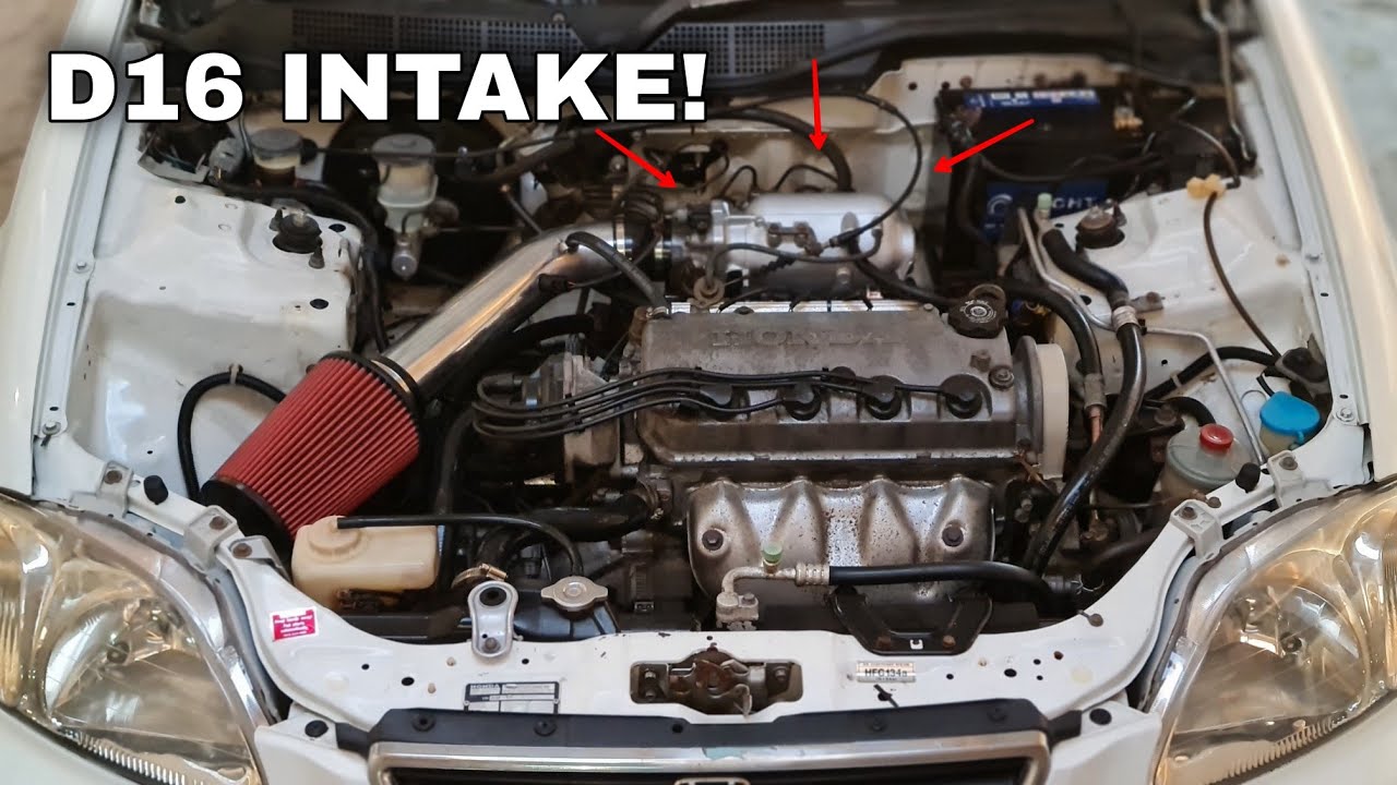 Comparing a D15 Intake Manifold with a D16 Intake Manifold on my SOHC VTEC! (Installation)