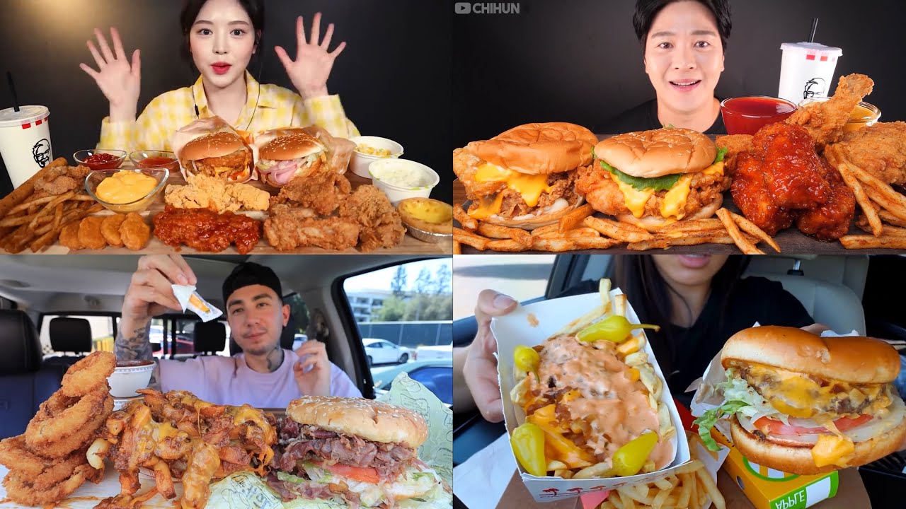 *Satisfying* Fast food Mukbang | MUKBANG COMPILATION VIDEO