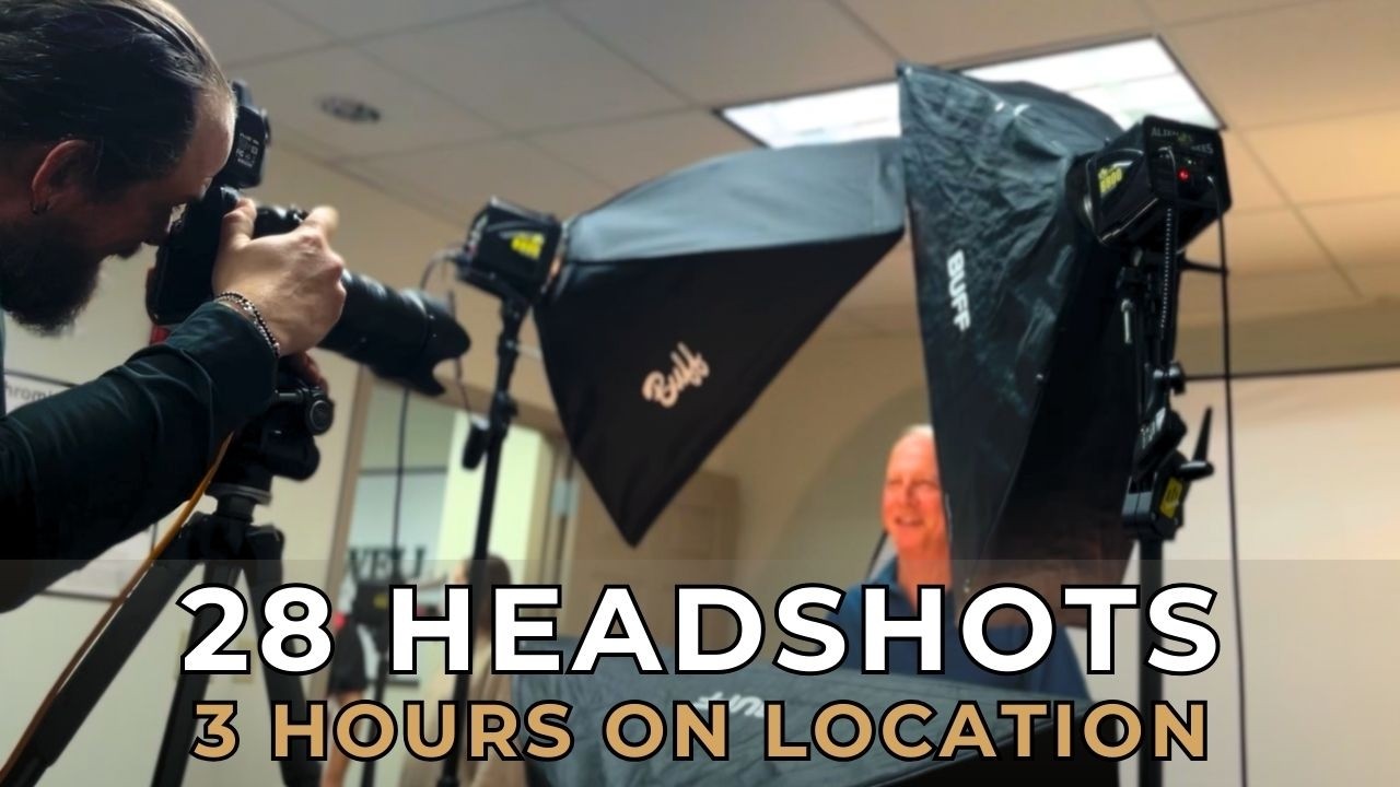 28 Headshots in 3 Hours | On Location Corporate Shoot