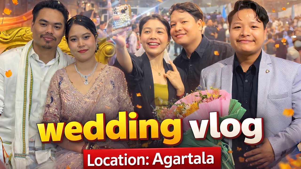 We attended Miss Jayanti Reang weeding 🥰 meet Aibi parmita at the weeding event 😱
