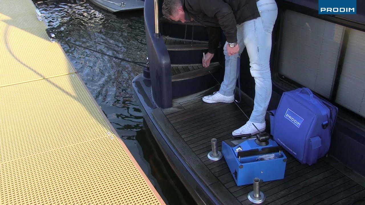 Prodim Proliner: Digital templating a marine deck with stair steps