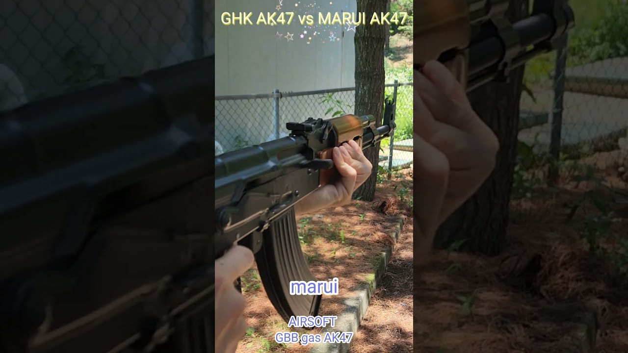 Tokyo Marui or GHK? Which AK47 GBB Is Closer to Real Steel? #airsoft #AK #GBB