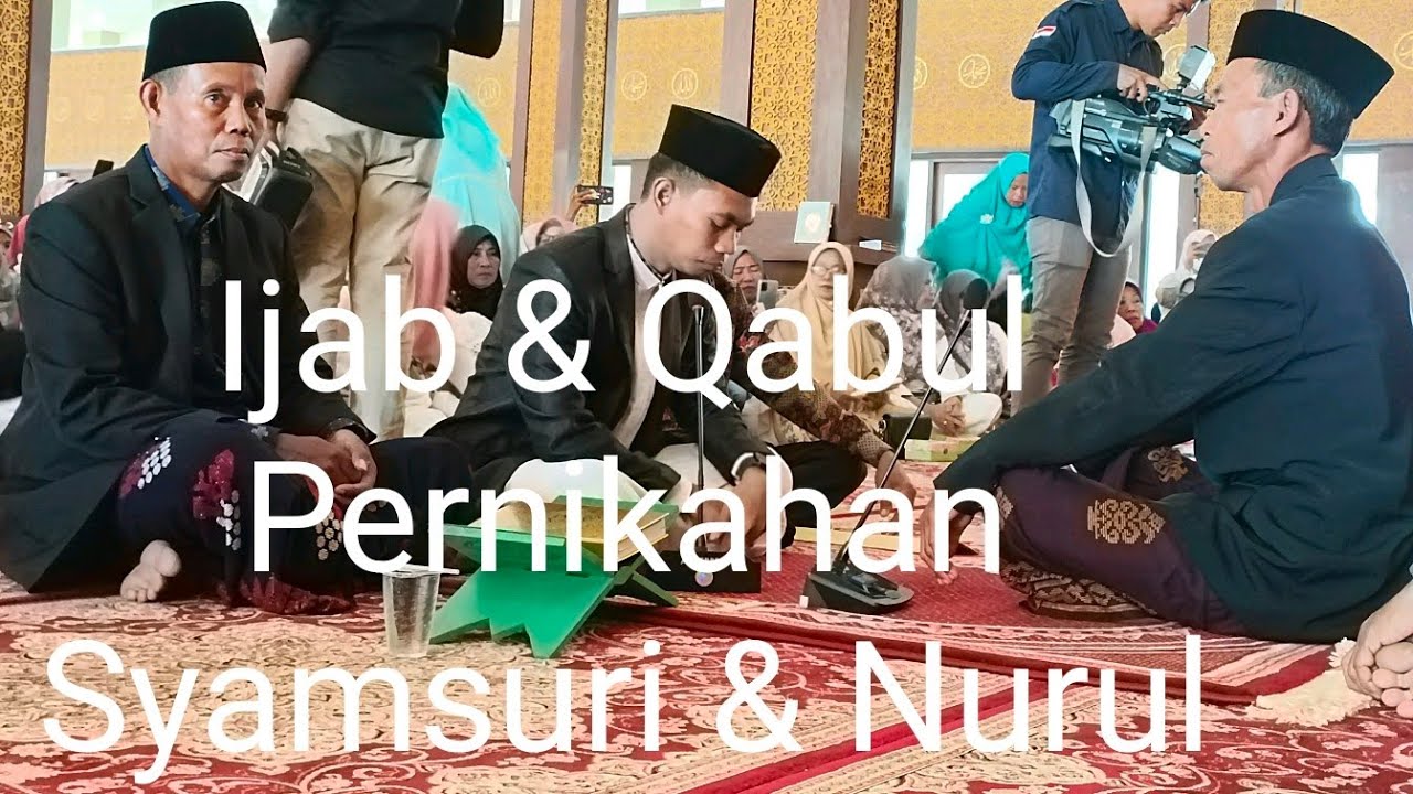 Akad Nikah Qari Internasional Ust Syamsuri Firdaus dengan Ustzh Nurul Hidayanti