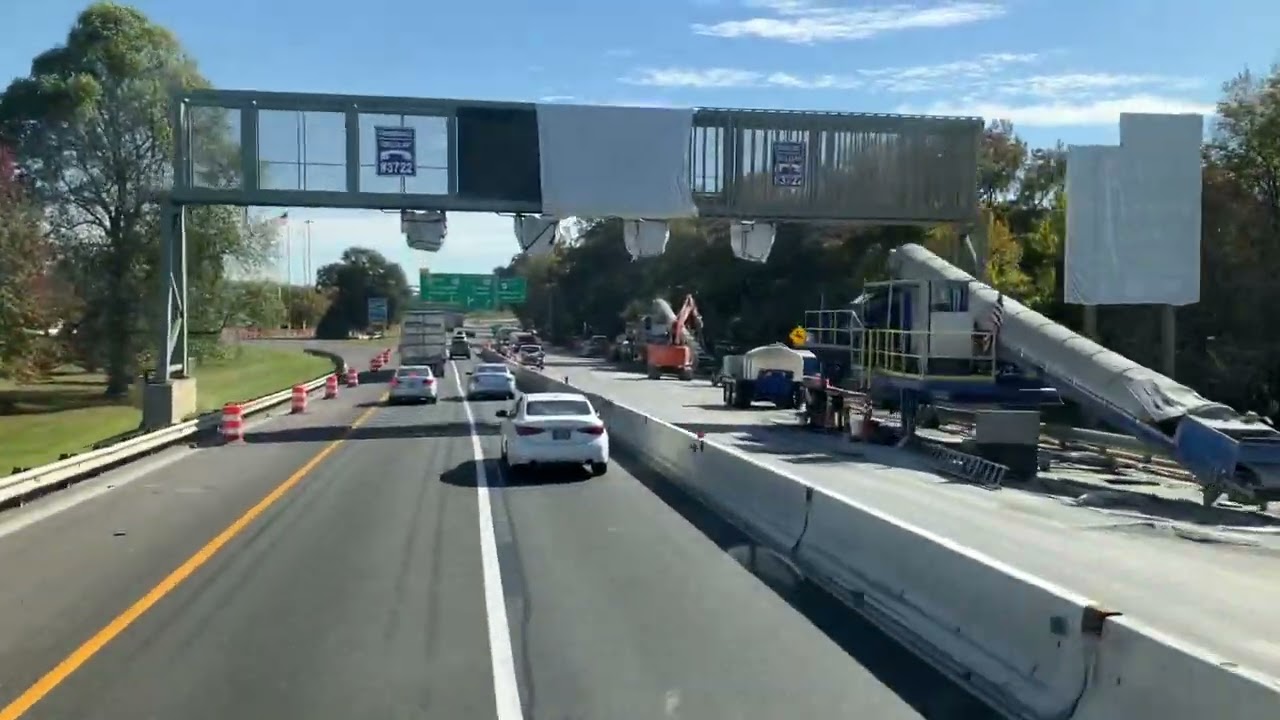 Delaware Memorial Bridge Wilmington DE I-295 north with real truck horn sound for business success