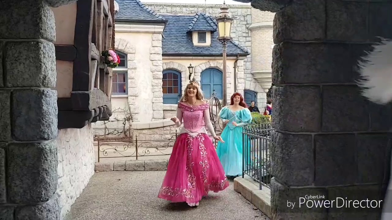 Entrée et sortie des princesses et princes Disneyland Paris 19/10/2017