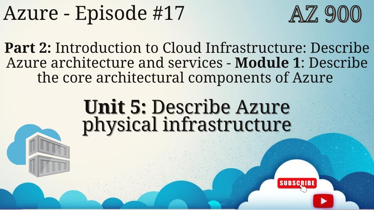 Describe Azure physical infrastructure - AZ-900 - EP 17 (Tamil)