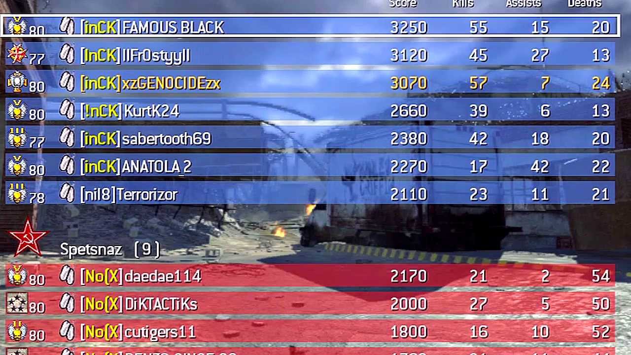 MW3 Clan Battle: inCK vs No[X] on Interchange