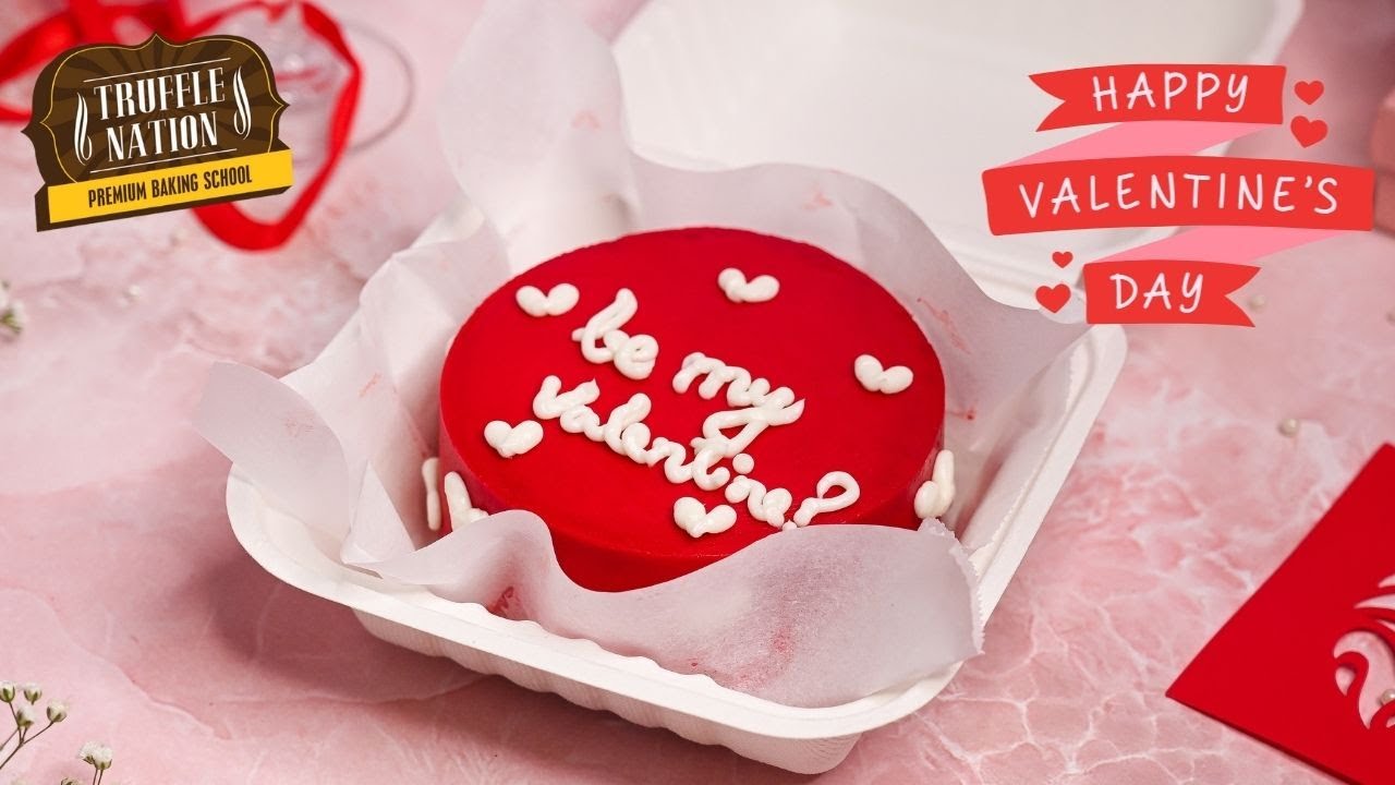 Make this Super Cute Bento Cake for your Valentine | Eggless Bento Box Cake Recipe | Truffle Nation