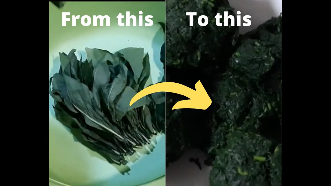 Voici comment laver le ndole/here is how to wash Ndole