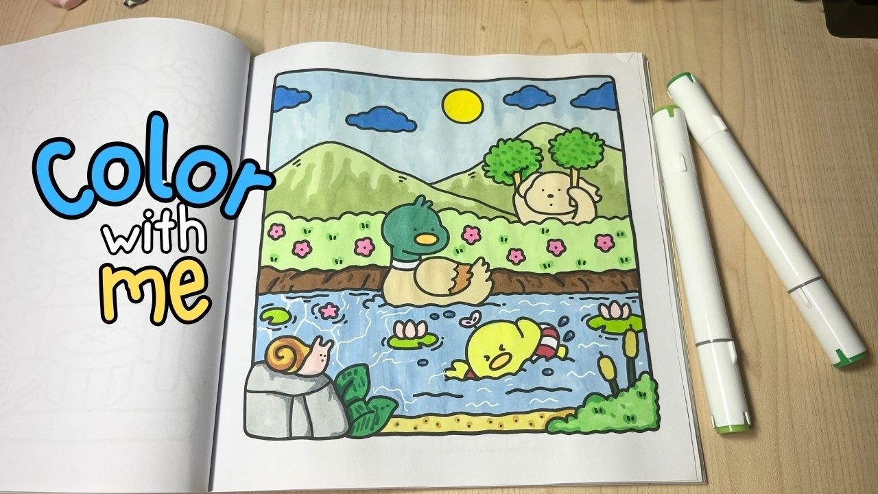 Ayo Kita Mewarnai Memakai Spidol Marker I ASMR
