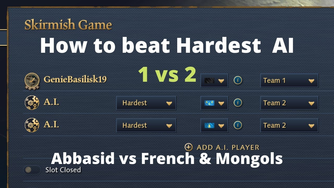 AoE 4 Hardest AI is too easy, so let's play 1v2