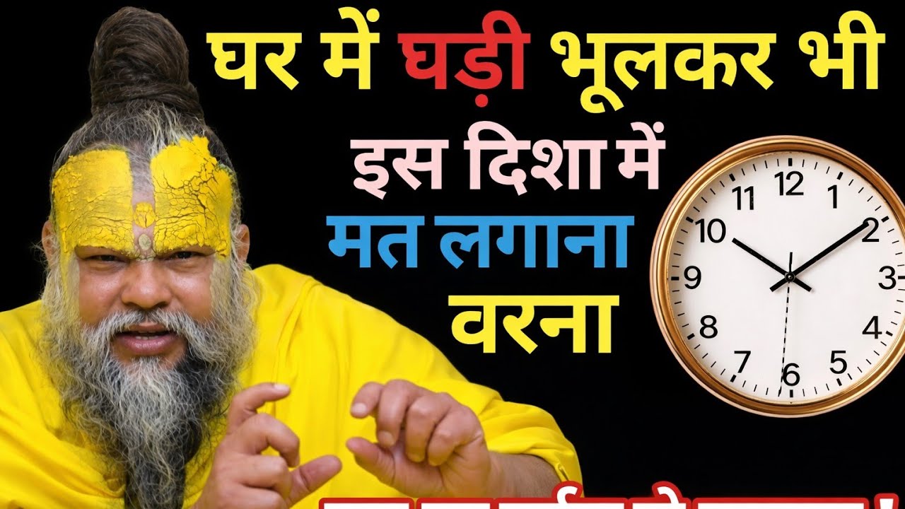 घर में घड़ी भूल कर भी इस दिशा में मत लगाना ! वरना पूरा घर बर्बाद हो जाएगा #premanand #Maharaj Ji