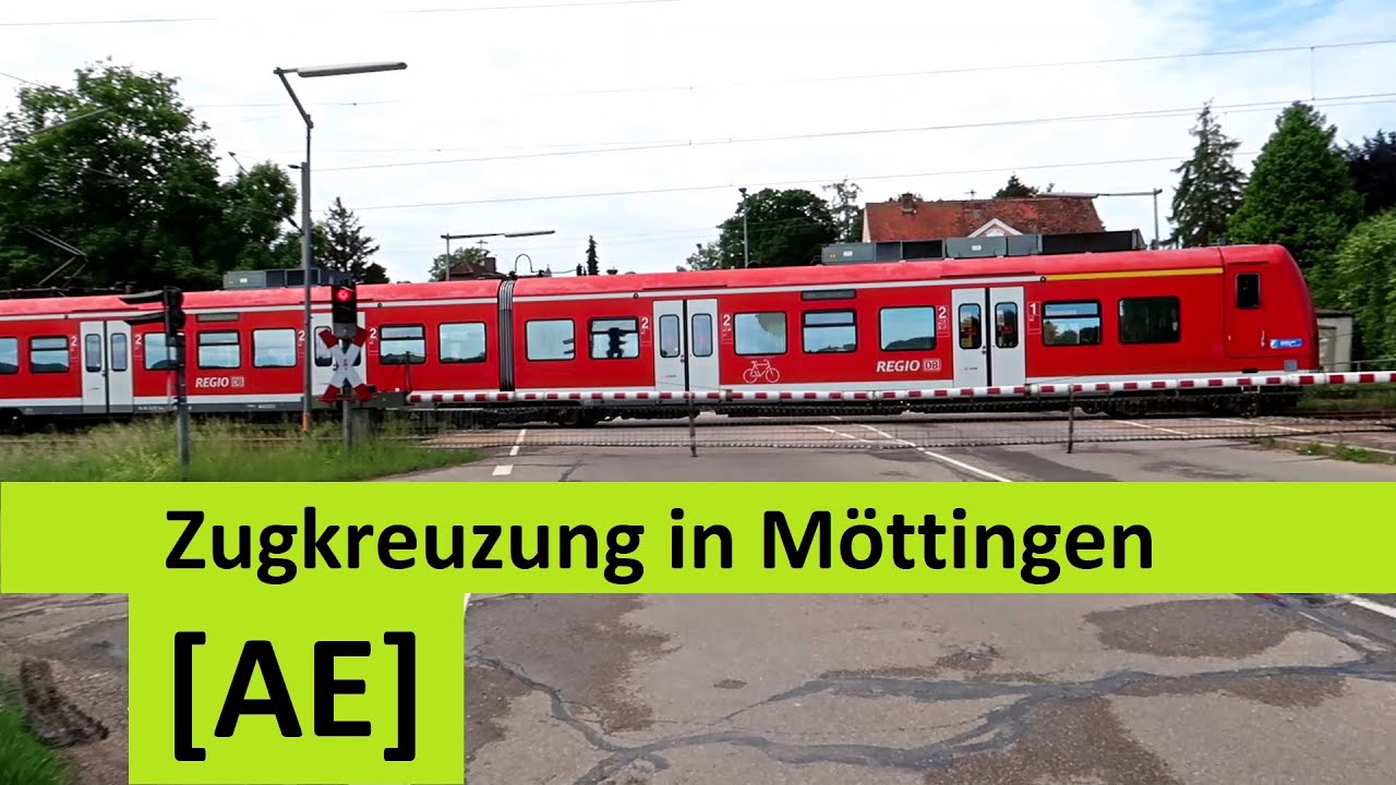 Zugkreuzung in Möttingen (eingleisige Strecke Nördlingen - Donauwörth) | Alex E