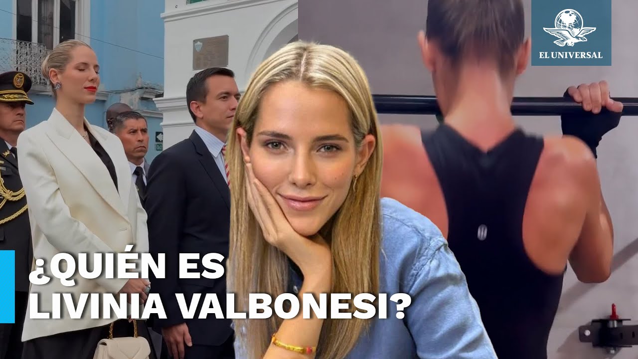 Ella es Lavinia Valbonesi, esposa del presidente de Ecuador