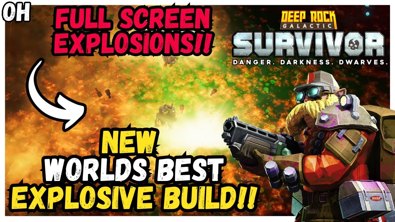 NEW Worlds Best Explosive Build! Trust me! Rock Galactic Survivors!