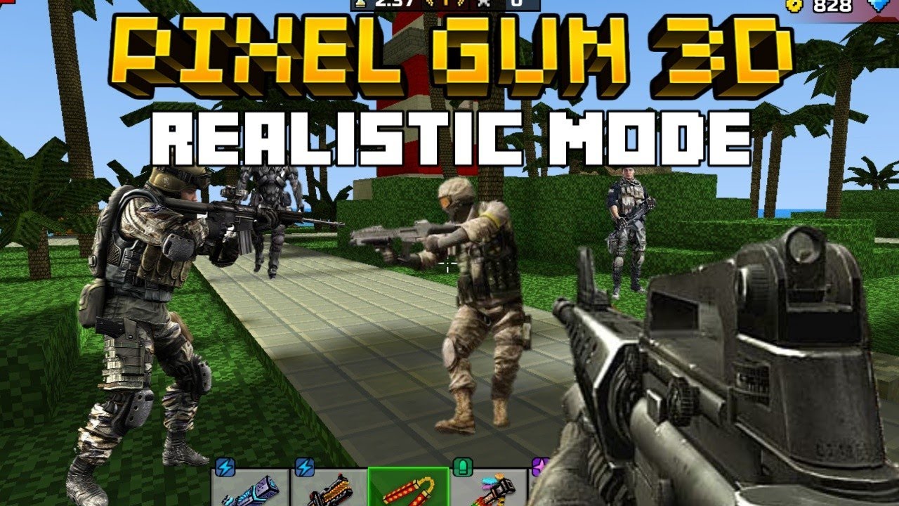 Realistic Mode - Pixel Gun 3D