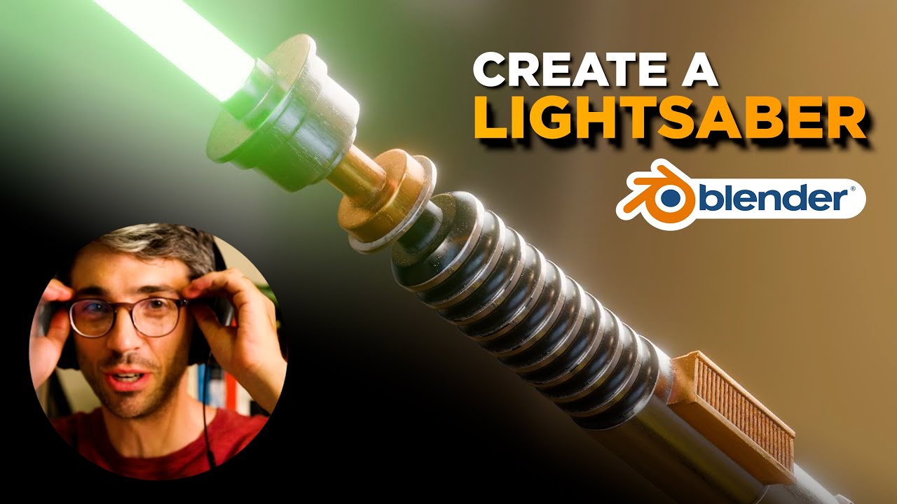 Model & Procedurally Texture A Lightsaber - Blender Tutorial