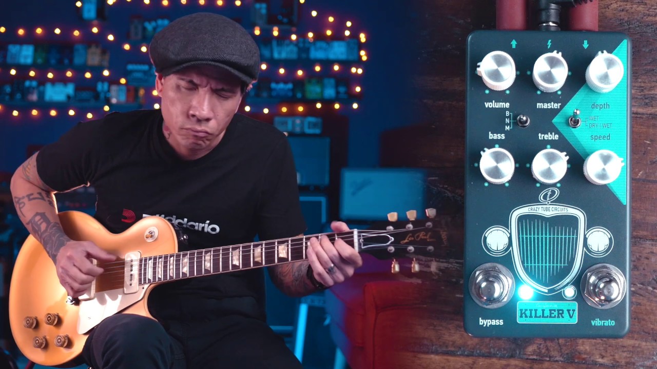 Crazy Tube Circuits KILLER V | Magnatone-style amp in box | OD + Vibrato pedal