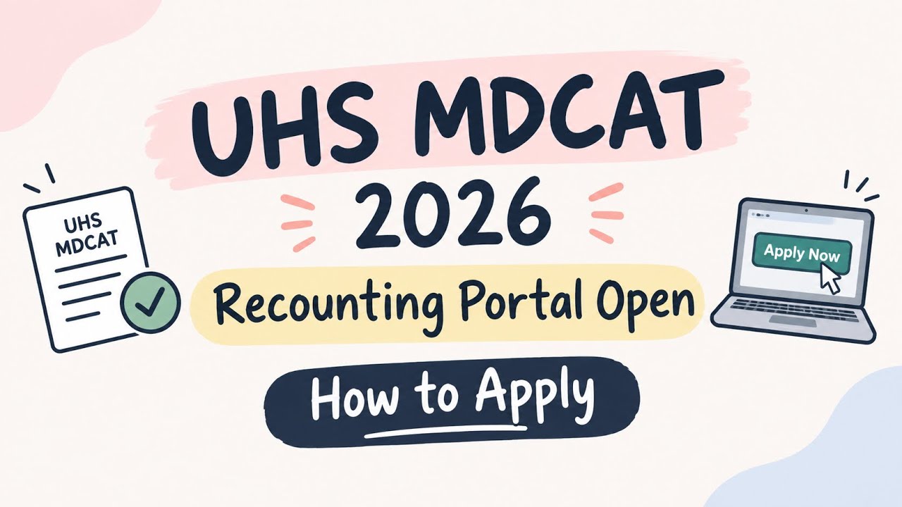MDCAT Recounting 2026 | Step-by-Step Guide