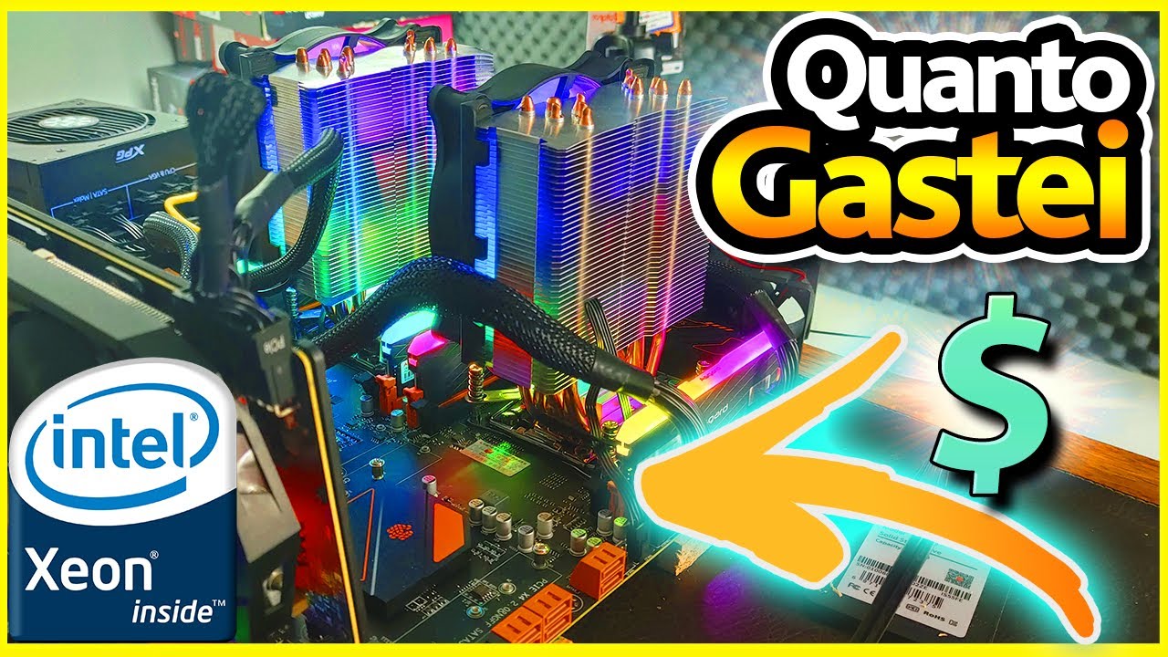 🔥 QUANTO GASTEI? RIG DE MINERAÇÃO DUAL XEON Huananzhi F8D PLUS