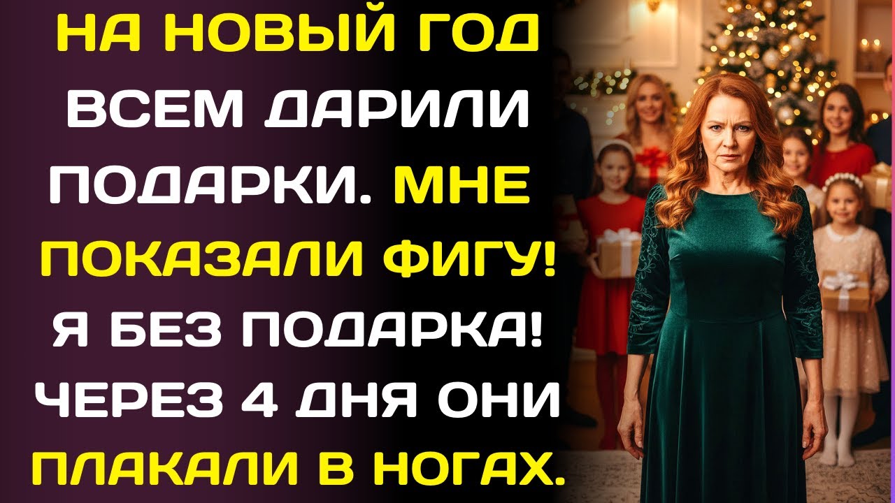 Сын и семья не дали подарка на Новый Год. Через 4 дня они горько пожалели о своей жадности.