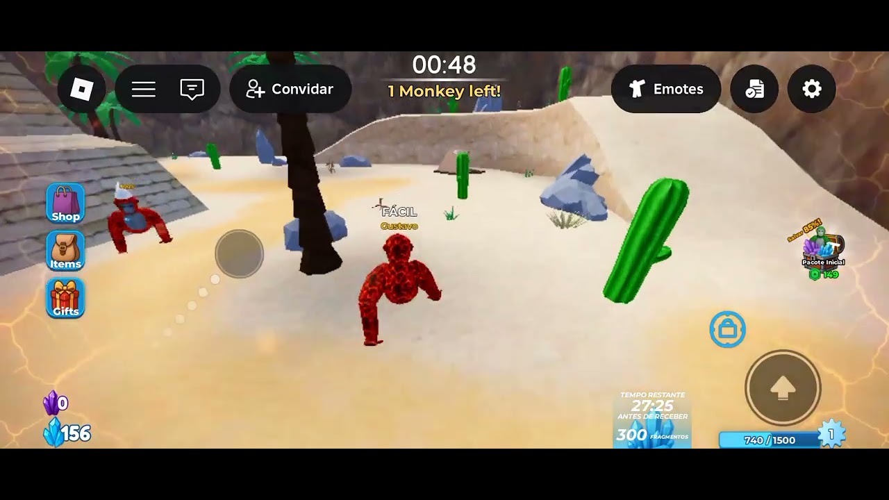 Ape tag gameplay #roblox #gorilatag