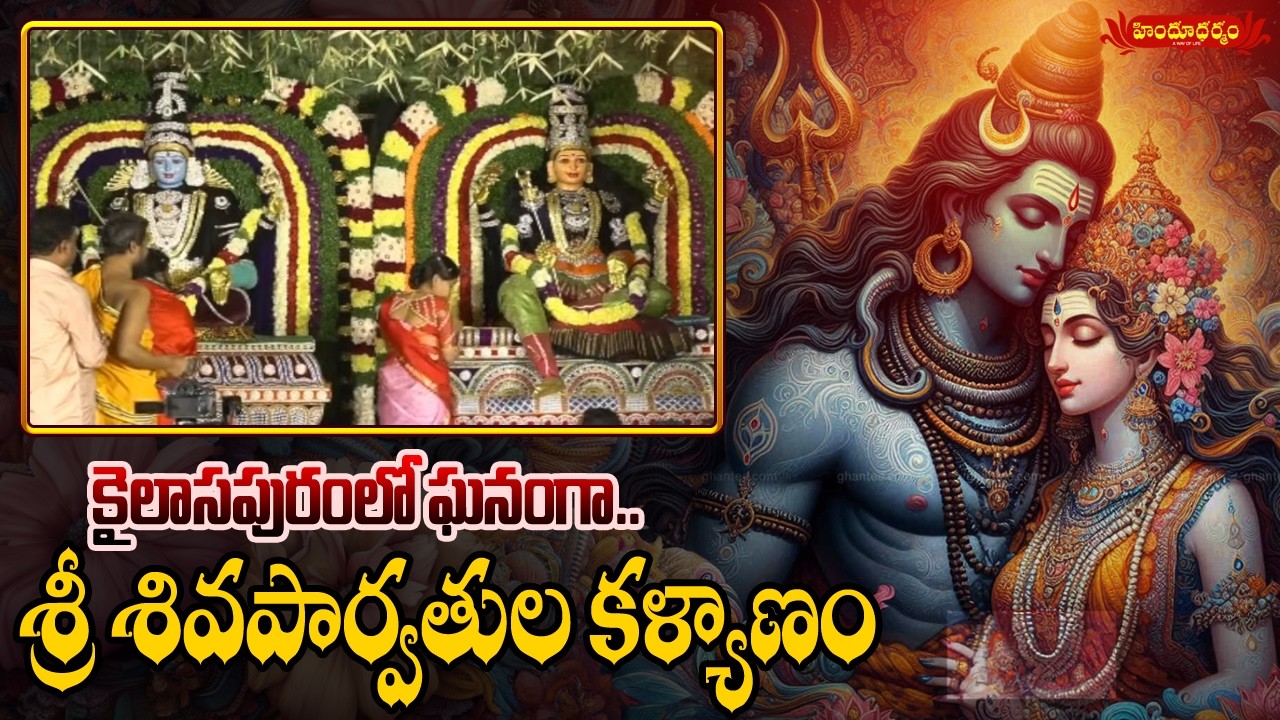 ఘనంగా.. శ్రీ శివపార్వతుల కళ్యాణం  | Sri Shiva Parvathula Kalyanam In Kailasapuram || Maha Shivaratri