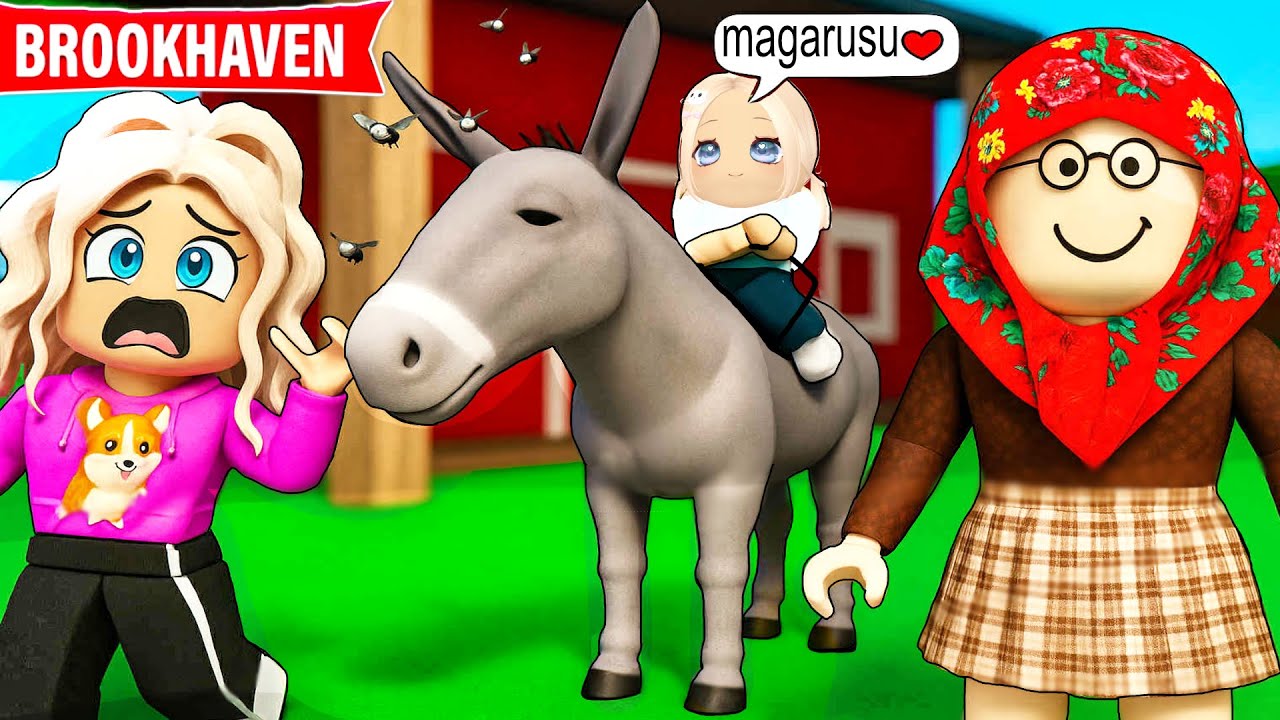 EMA are propriul ei MAGARUS de la BUNICI! Ce NUME sa ii puna? (Roblox Brookhaven)