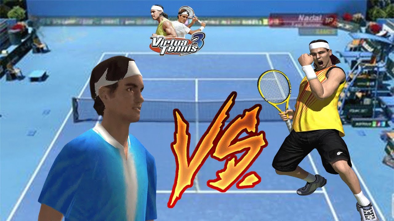 Virtua Tennis 3 Exhibition: Roger Federer vs. Rafael Nadal - Difficulty: Hard