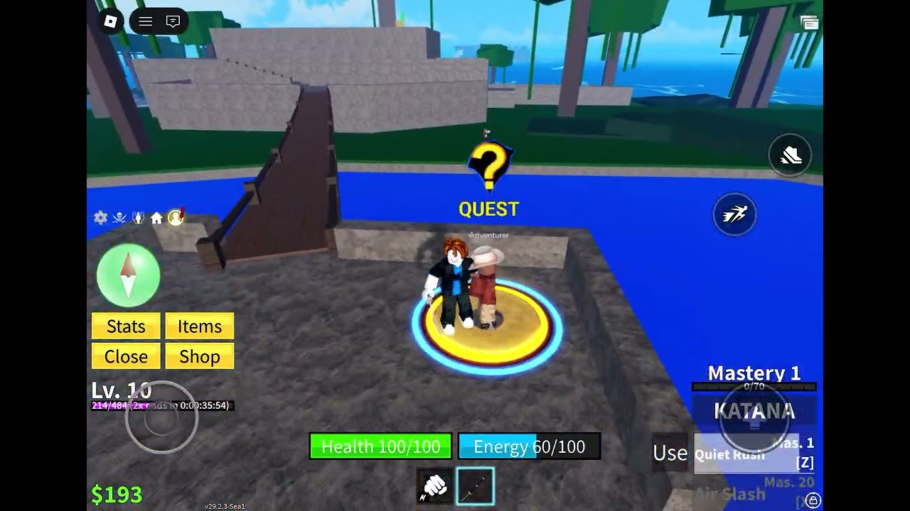 Part one of playing blox fruits on an alt account (pls don’t hate