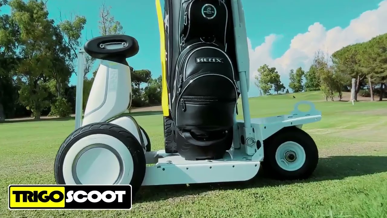 #TRIGOSCOOT: Lightweight Portable Micro mobility Golf Scooter in Action! (Segway Ninebot Plus)