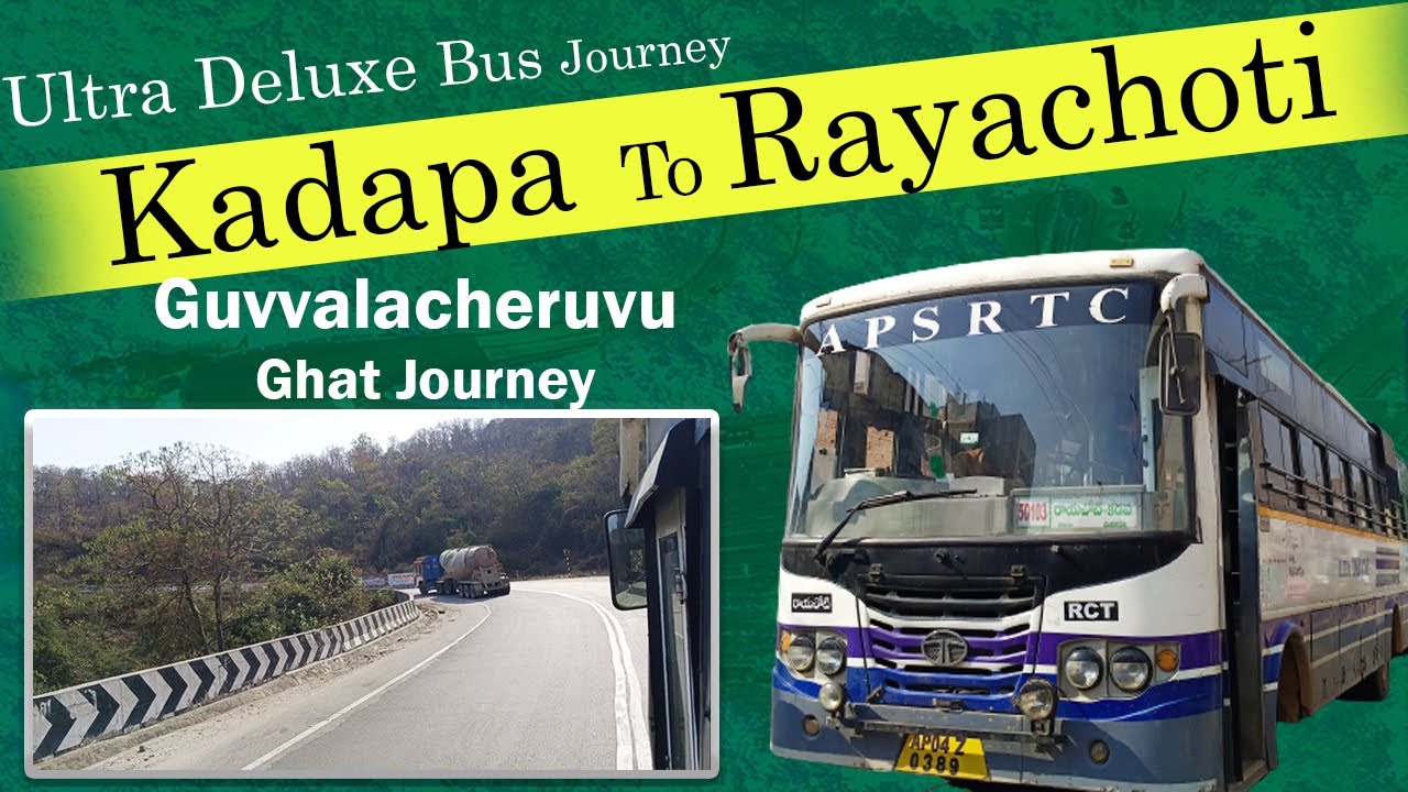 Kadapa To Rayachoti APSRTC Bus Journey | Guvvalacheruvu Ghat Journey