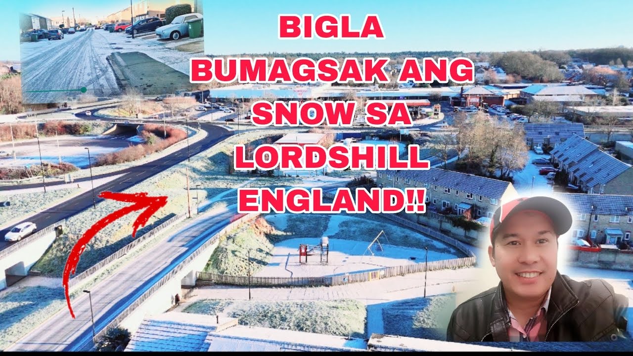 BIGLA BUMAGSAK ANG SNOW SA LORDSHILL ENGLAND !!ANG GINAW  SOBRA!!