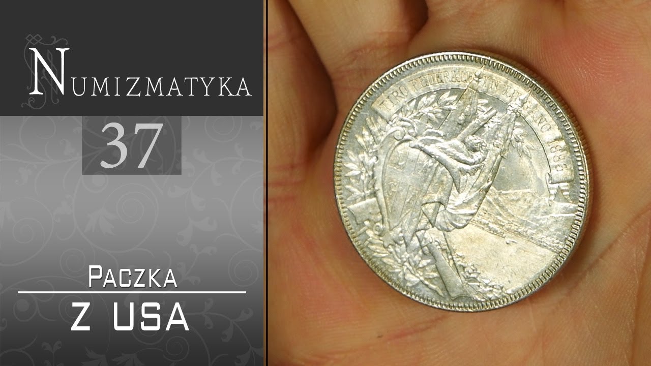 Banknoty i srebrne monety w paczce z USA - Numizmatyka