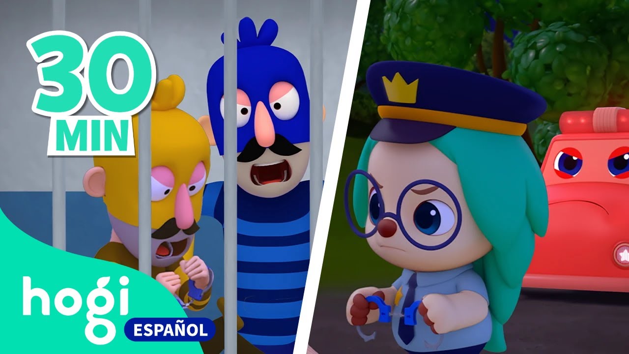 Ladrones y Policías 🚨👮 | 😱¡Atrapa a los Ladrones!🚓 | Aprende Colores para Niños | Hogi en español