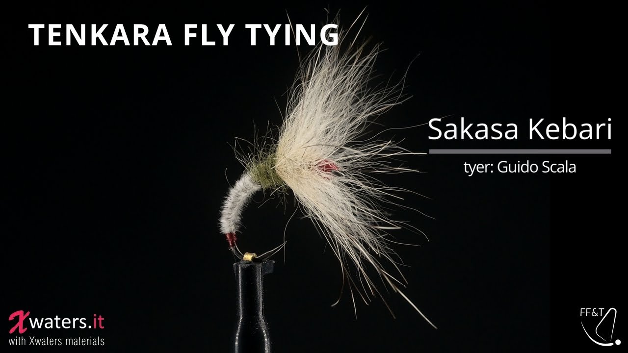 Tenkara Fly Tying Tutorial - Sakasa kebari with badger hair in loop and mallard feather fibers