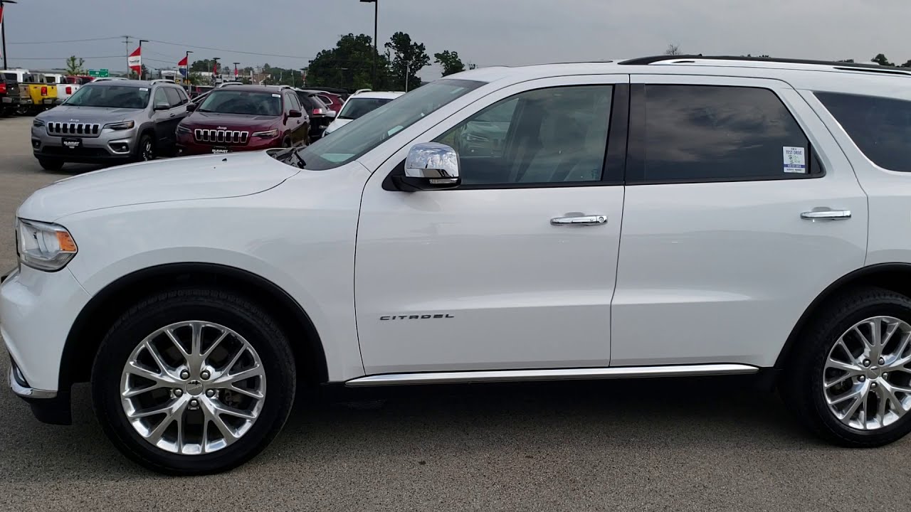 2015 DODGE DURANGO CITADEL AWD HEMI BRIGHT WHITE CLEARCOAT WALKAROUND SOLD! 8T356A