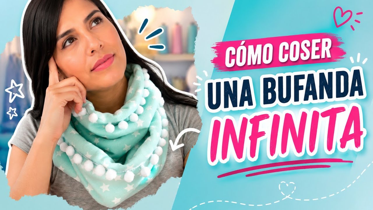 Cómo coser una bufanda infinita
