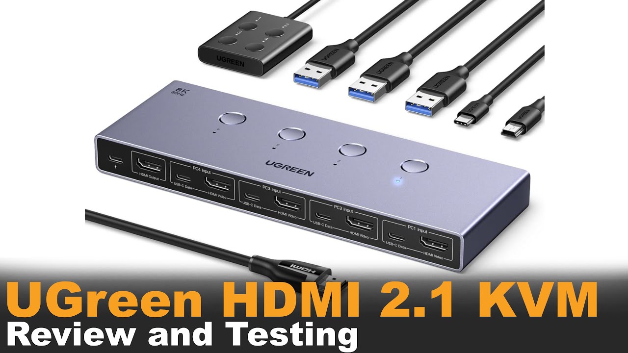 Обзор и тестирование HDMI KVM-переключателя UGreen | 4K