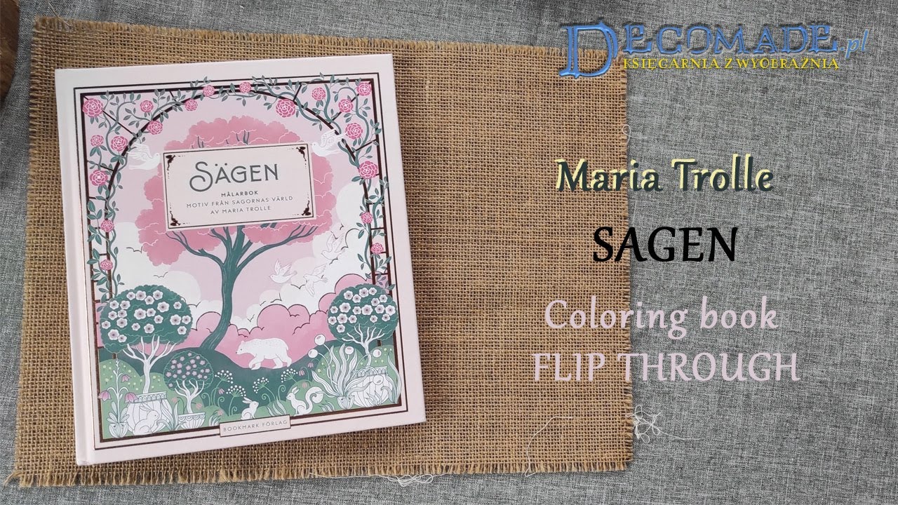 Sagen - Maria Trolle coloring book flip through
