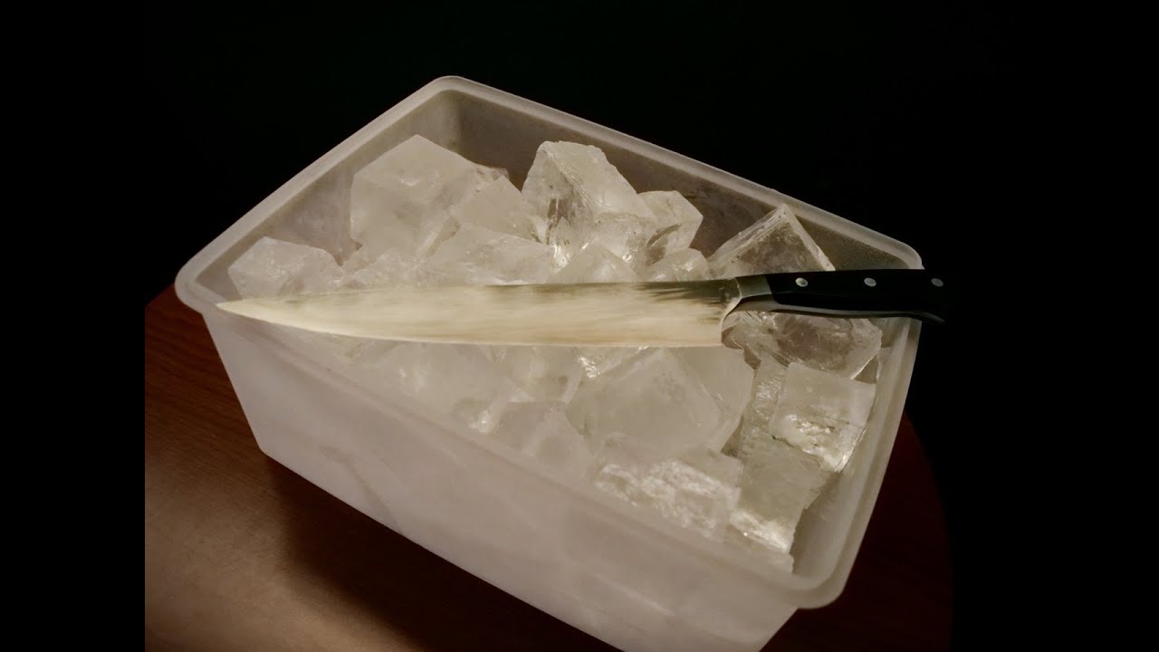 Bar Preparation #1 Ice cube knife cutting techniques