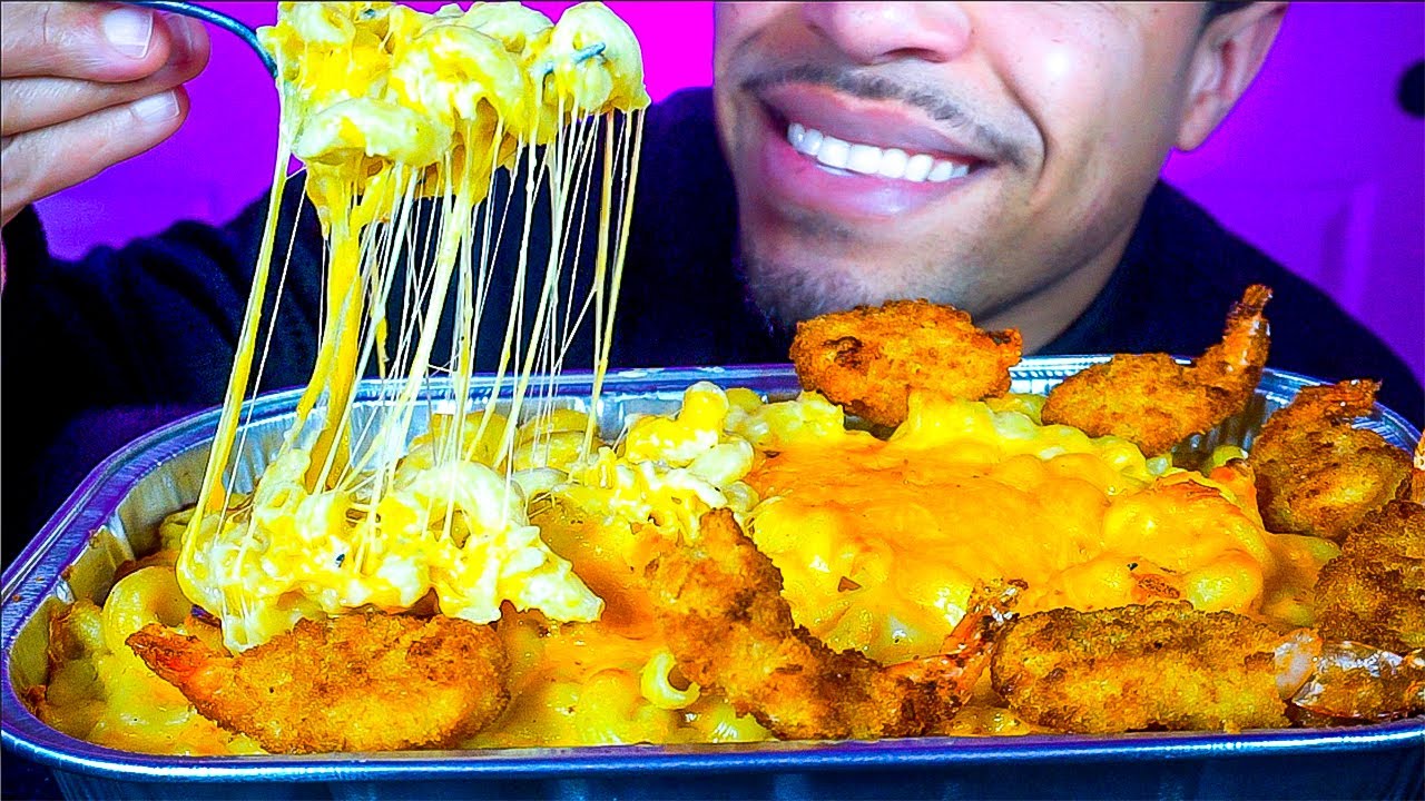 ASMR CHEESIEST MAC & CHEESE MUKBANG 먹방 STIRRING EATING MACARONI AND CHEESE NO TALKING JERRY