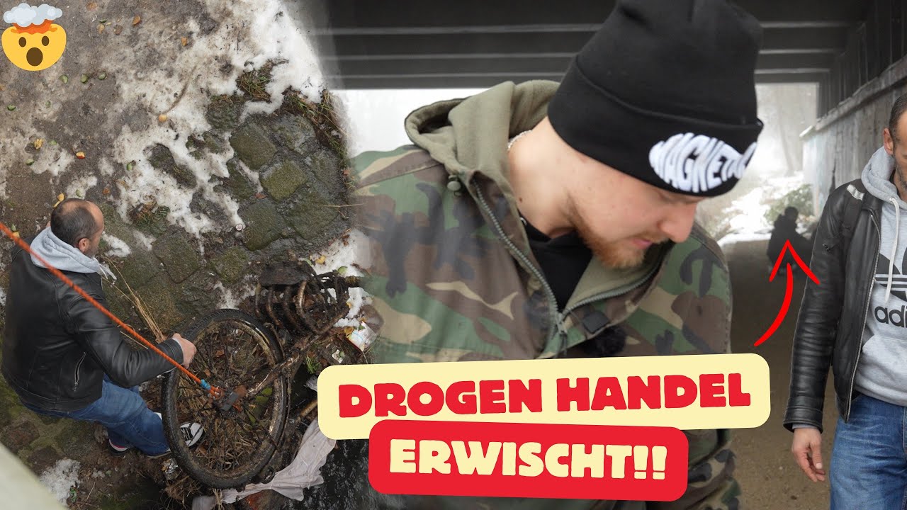 JUNGS beim DR*GENHANDEL und KONSUMIEREN ERWISCHT!!🤯👮‍♂️😨 / Magnetfischen mit Gebrüder Lange